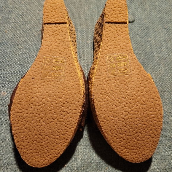 Brown wedge platform sandal high heel - Picture 3 of 9